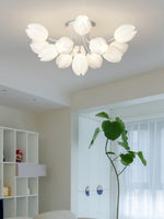 white-tulip-ceiling-light