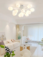 white-tulip-ceiling-light