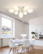 white-tulip-ceiling-light