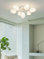 white-tulip-ceiling-light