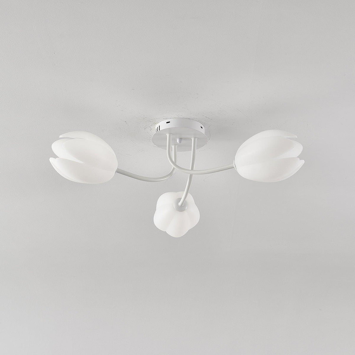 white-tulip-ceiling-light