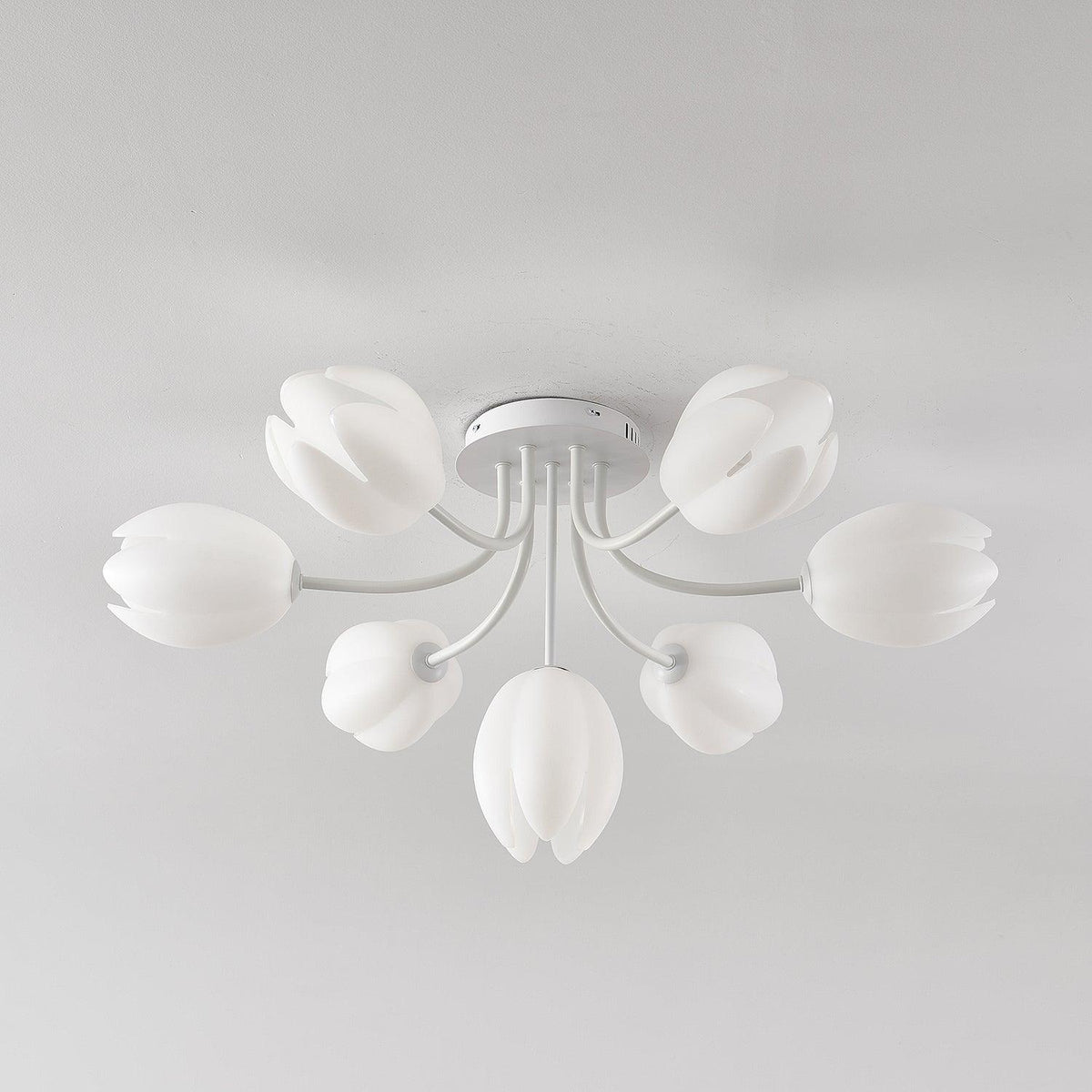 white-tulip-ceiling-light