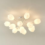 white-tulip-ceiling-light