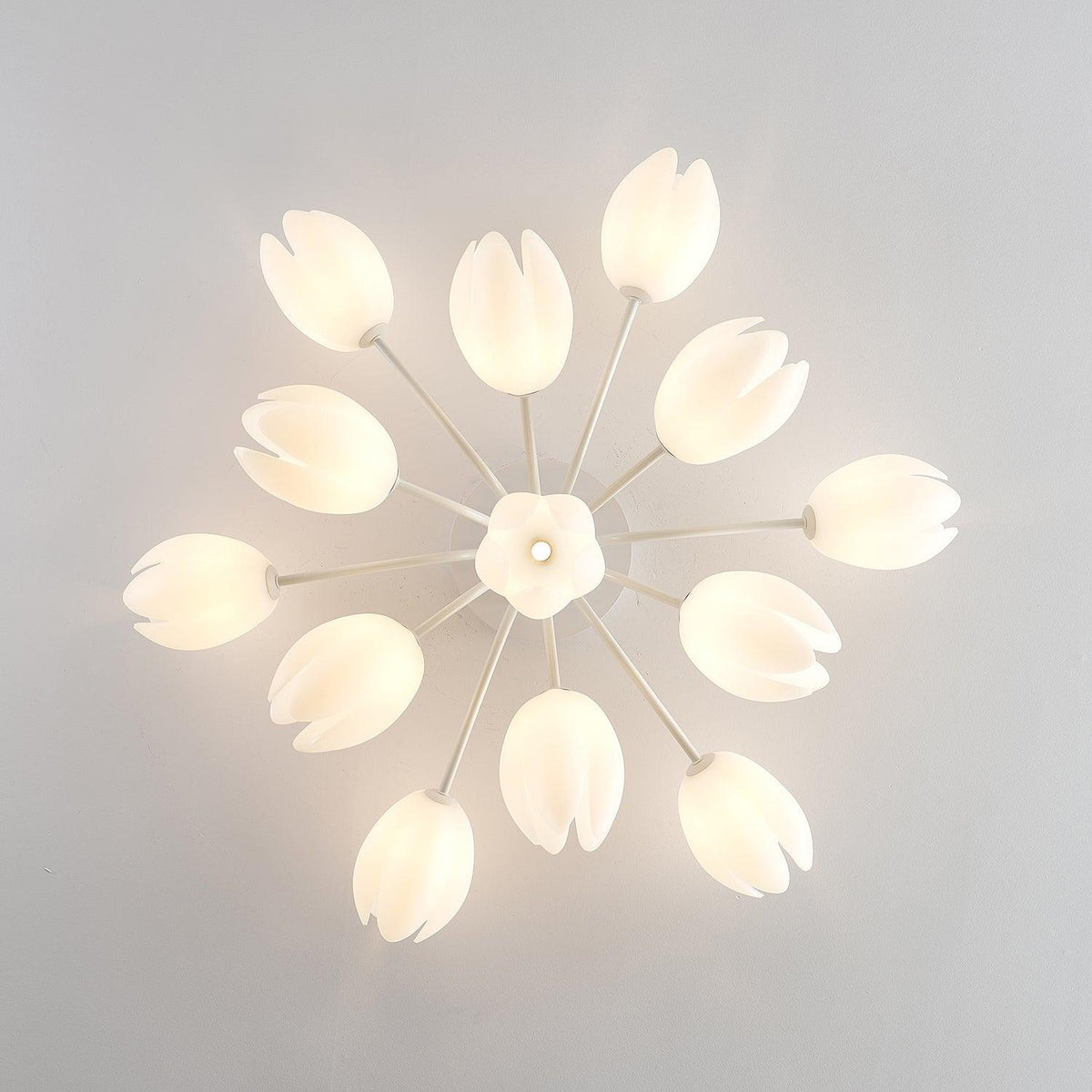 white-tulip-ceiling-light
