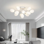 white-tulip-ceiling-light