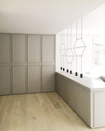 Line Art Pendant Light – Modern Linear LED Chandelier