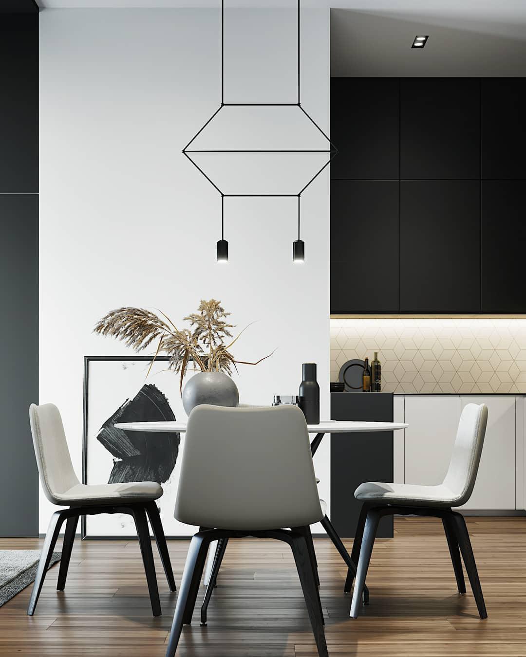 Line Art Pendant Light – Modern Linear LED Chandelier