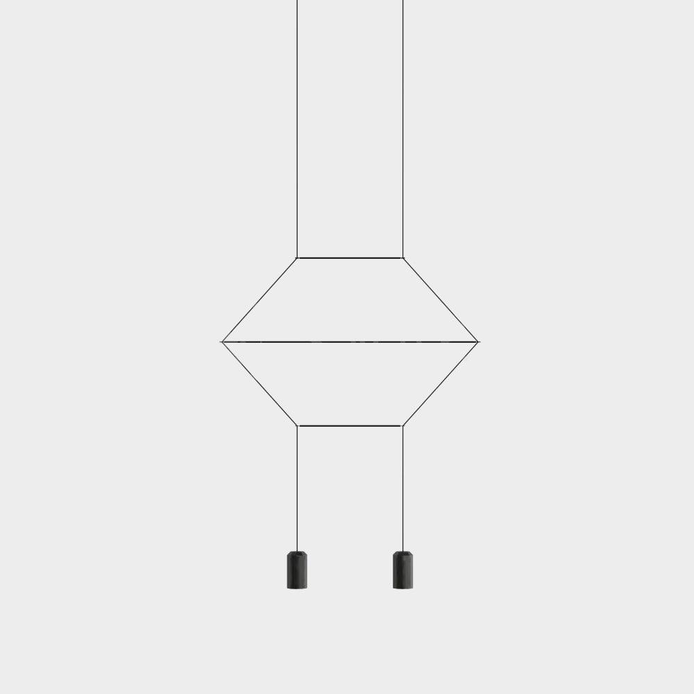 Line Art Pendant Light – Modern Linear LED Chandelier