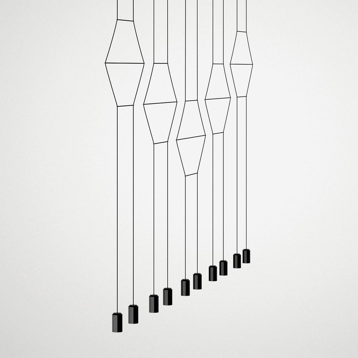 Line Art Pendant Light – Modern Linear LED Chandelier