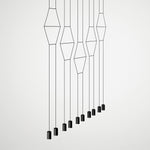Line Art Pendant Light – Modern Linear LED Chandelier
