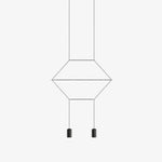 Line Art Pendant Light – Modern Linear LED Chandelier