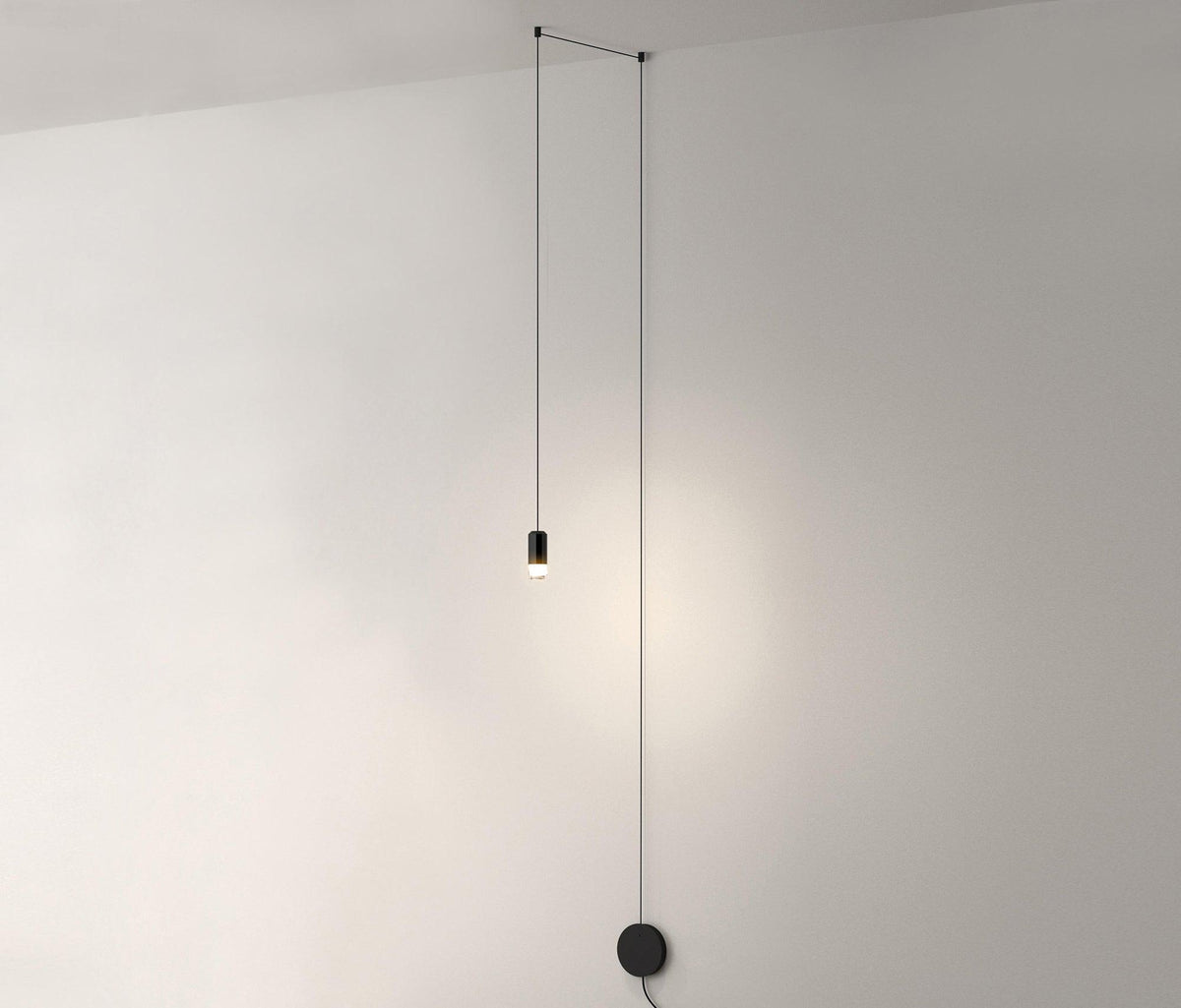 Line Form Pendant Light – Minimalist Geometric LED Chandelier