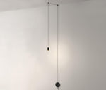 Line Form Pendant Light – Minimalist Geometric LED Chandelier