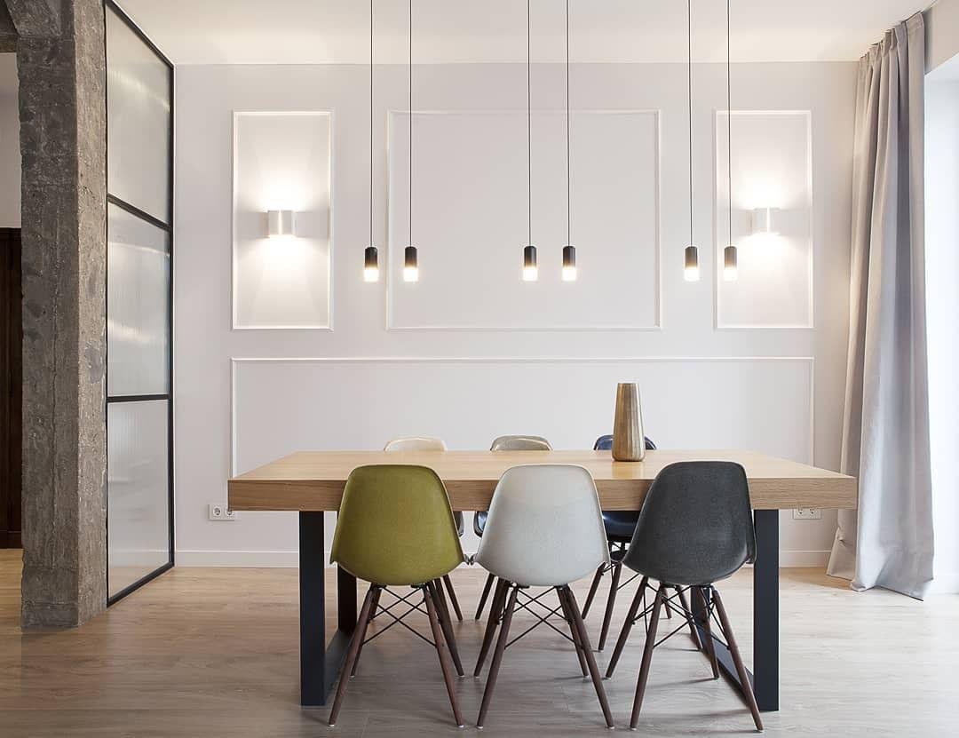 Line Form Pendant Light – Minimalist Geometric LED Chandelier