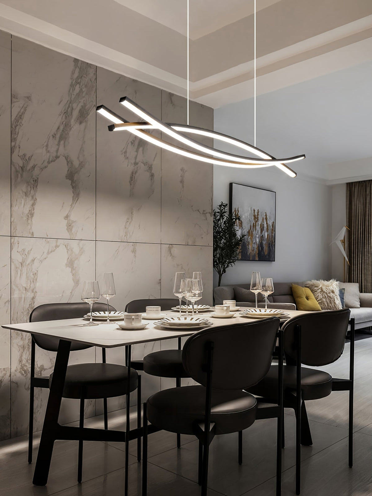 Wishbone Led Chandelier