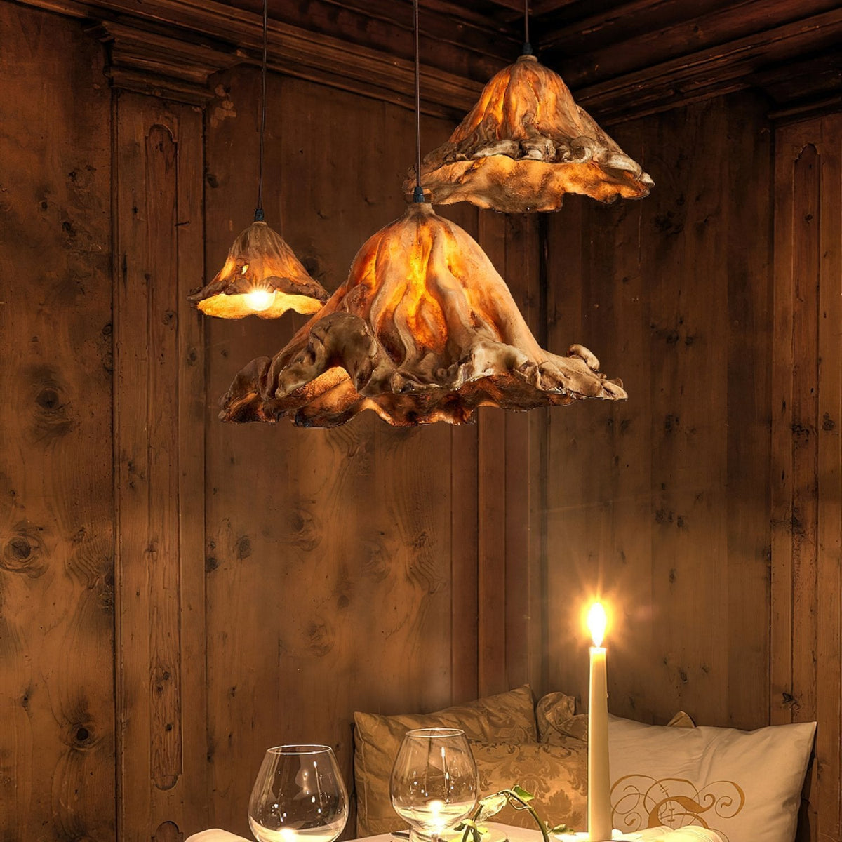 Withered Lotus Leaf Pendant Lamp