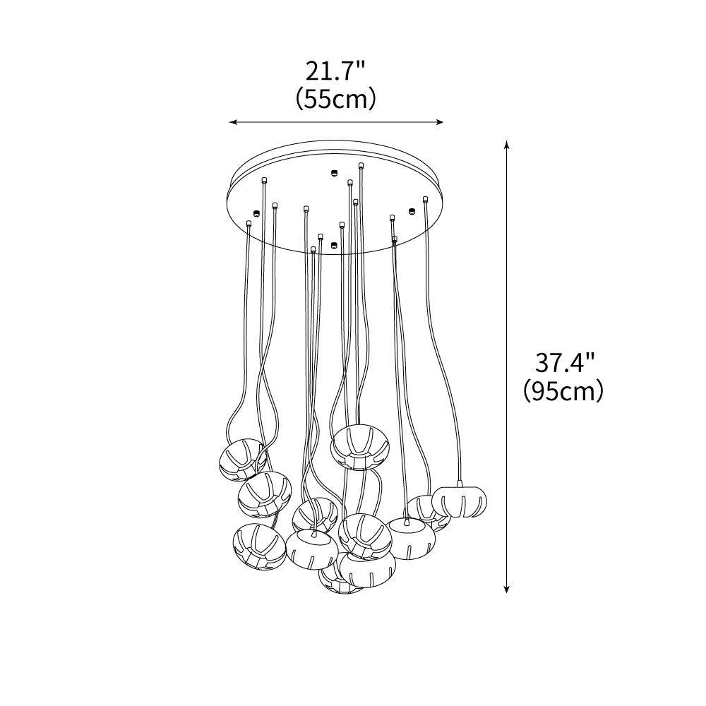 wood-pumpkin-cluster-chandelier
