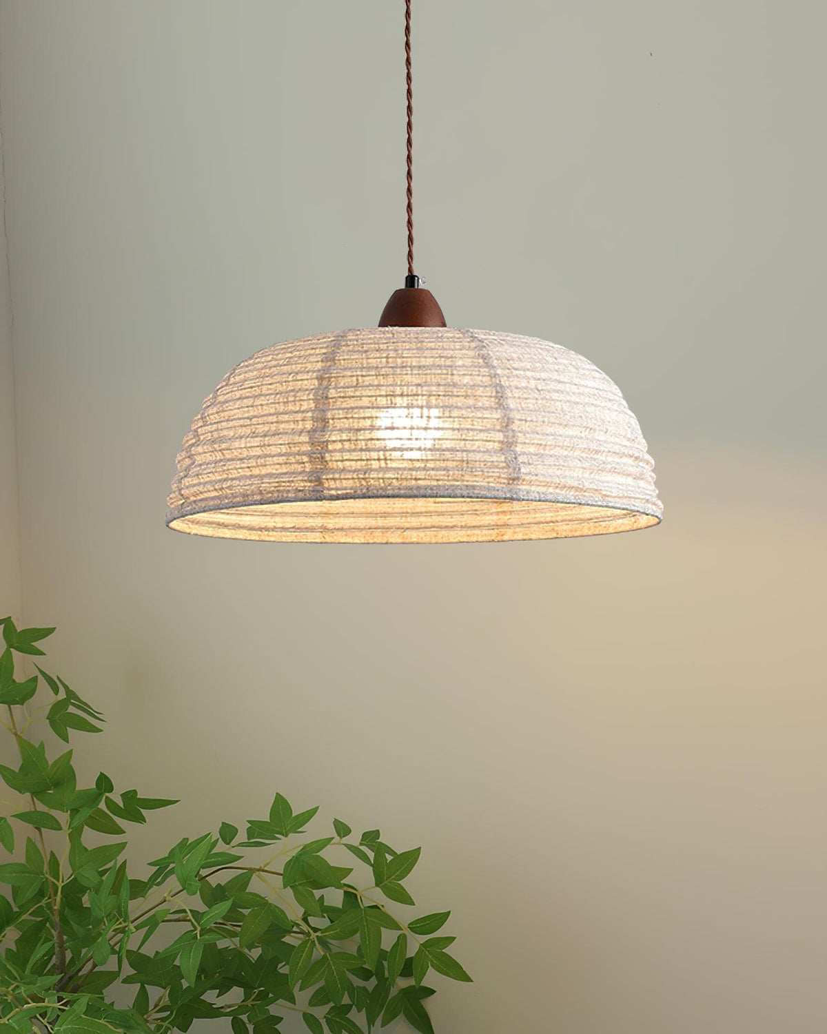 Wood And Fabric Series Pendant Lamp