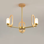 Wood Art Halo Chandelier