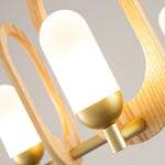 Wood Art Halo Chandelier