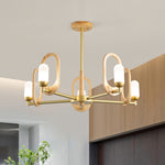 Wood Art Halo Chandelier