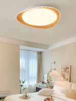 Wood Grain Flying Cake Ceiling Lamp