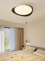Wood Grain Flying Cake Ceiling Lamp