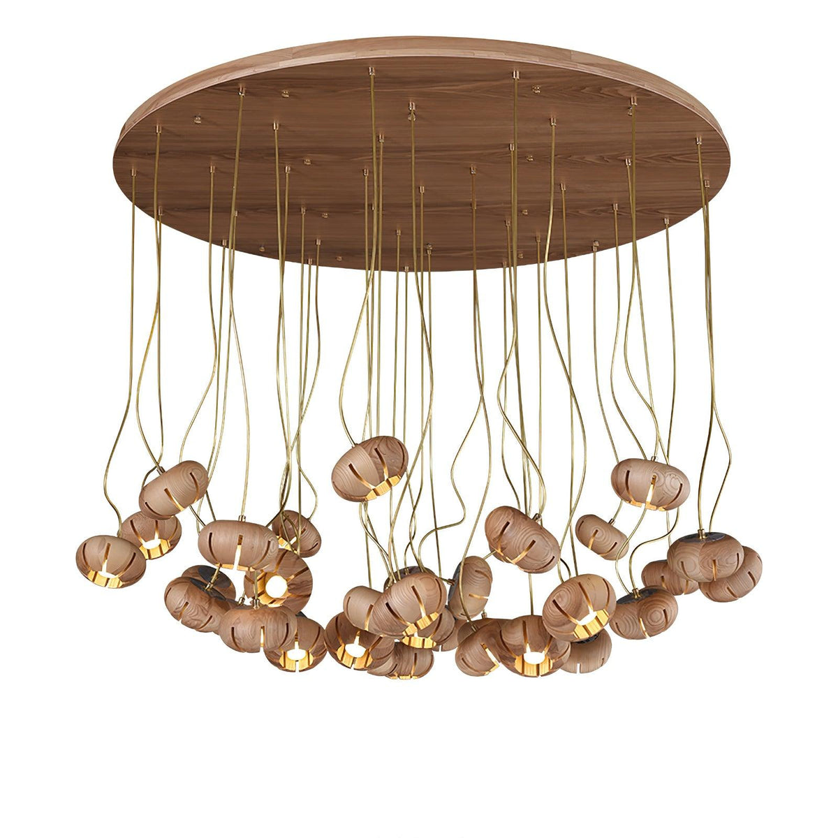 wood-pumpkin-cluster-chandelier