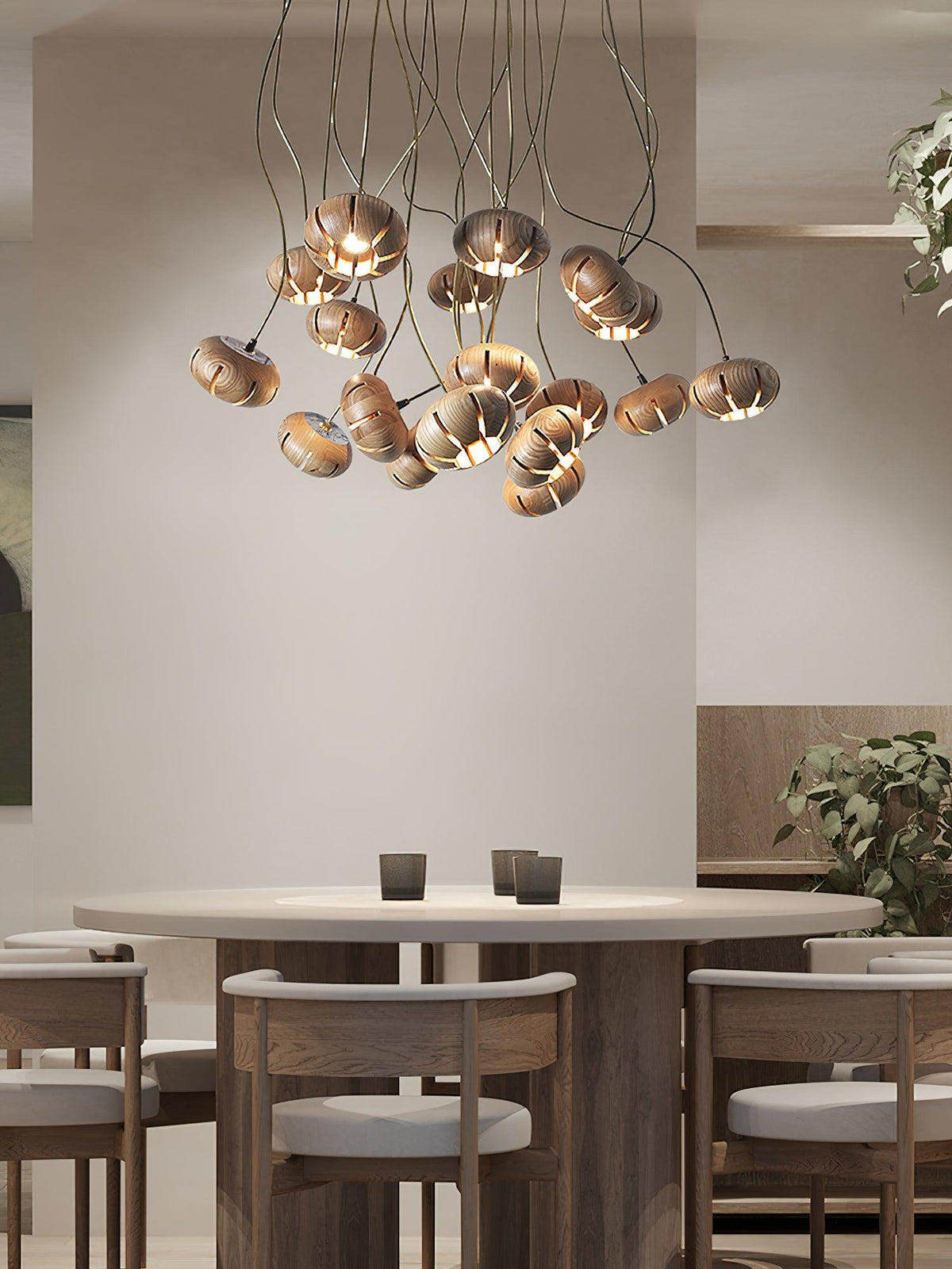 wood-pumpkin-cluster-chandelier