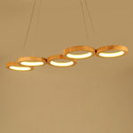 Wooden Multi Ring Pendant Light