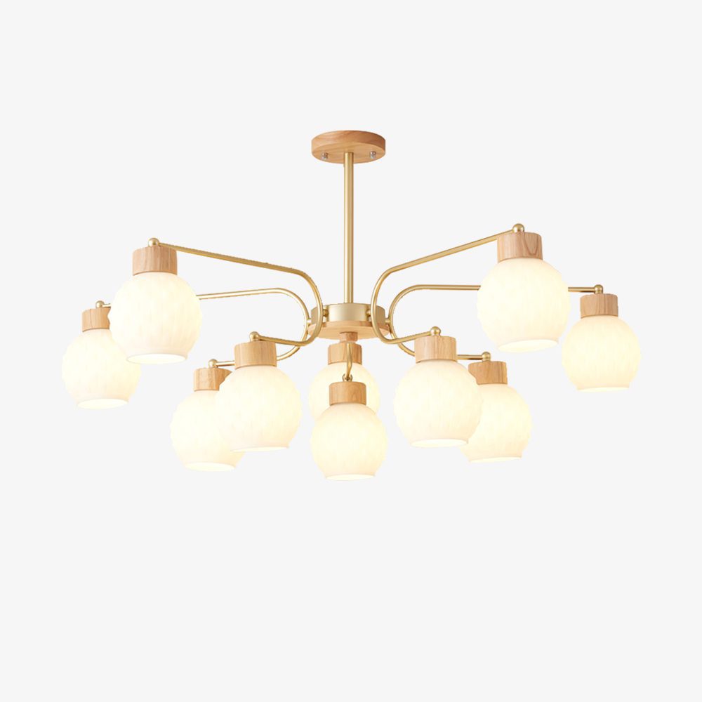 Wooden Pineapple Chandelier