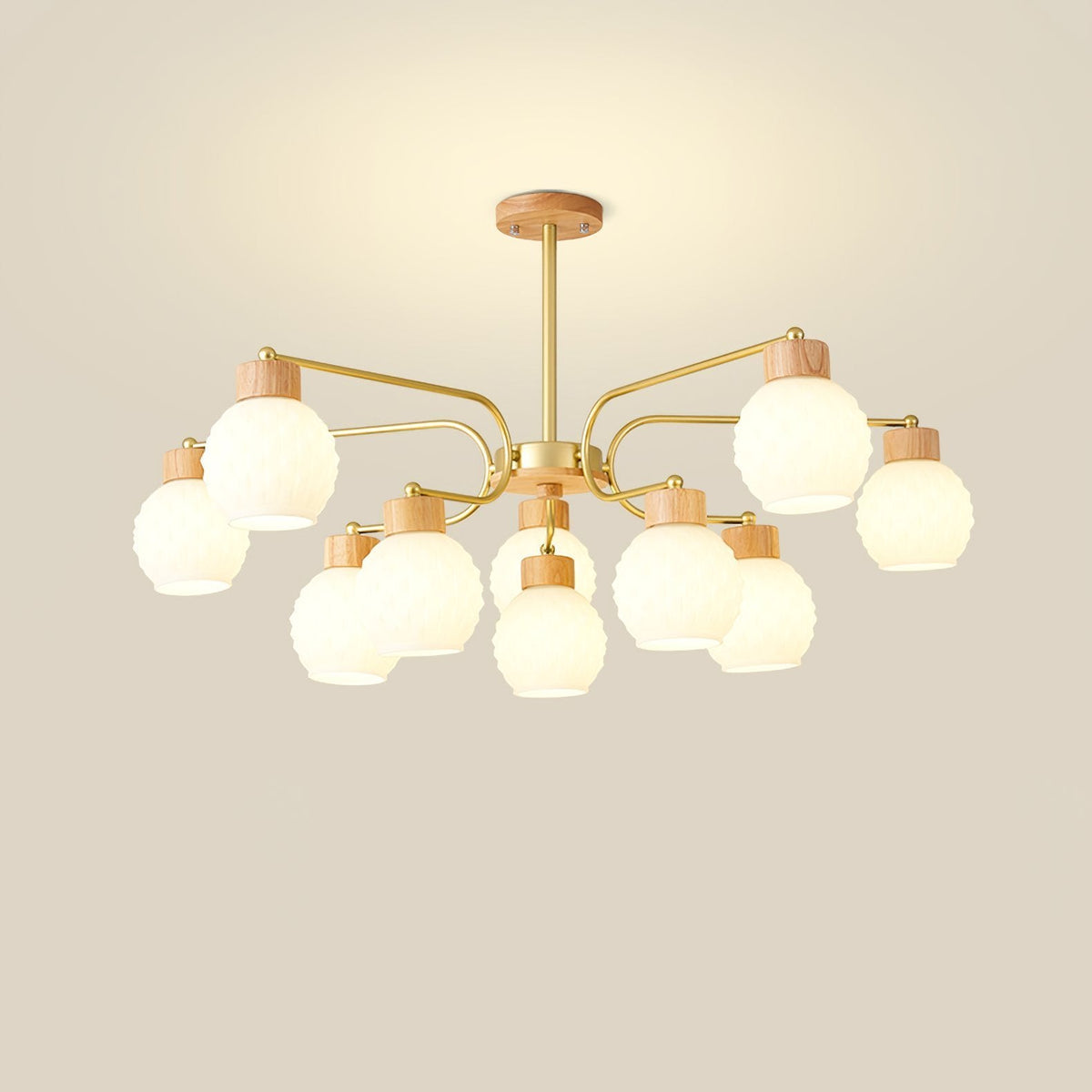 Wooden Pineapple Chandelier