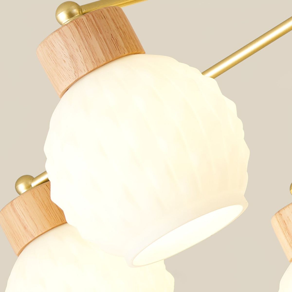 Wooden Pineapple Chandelier