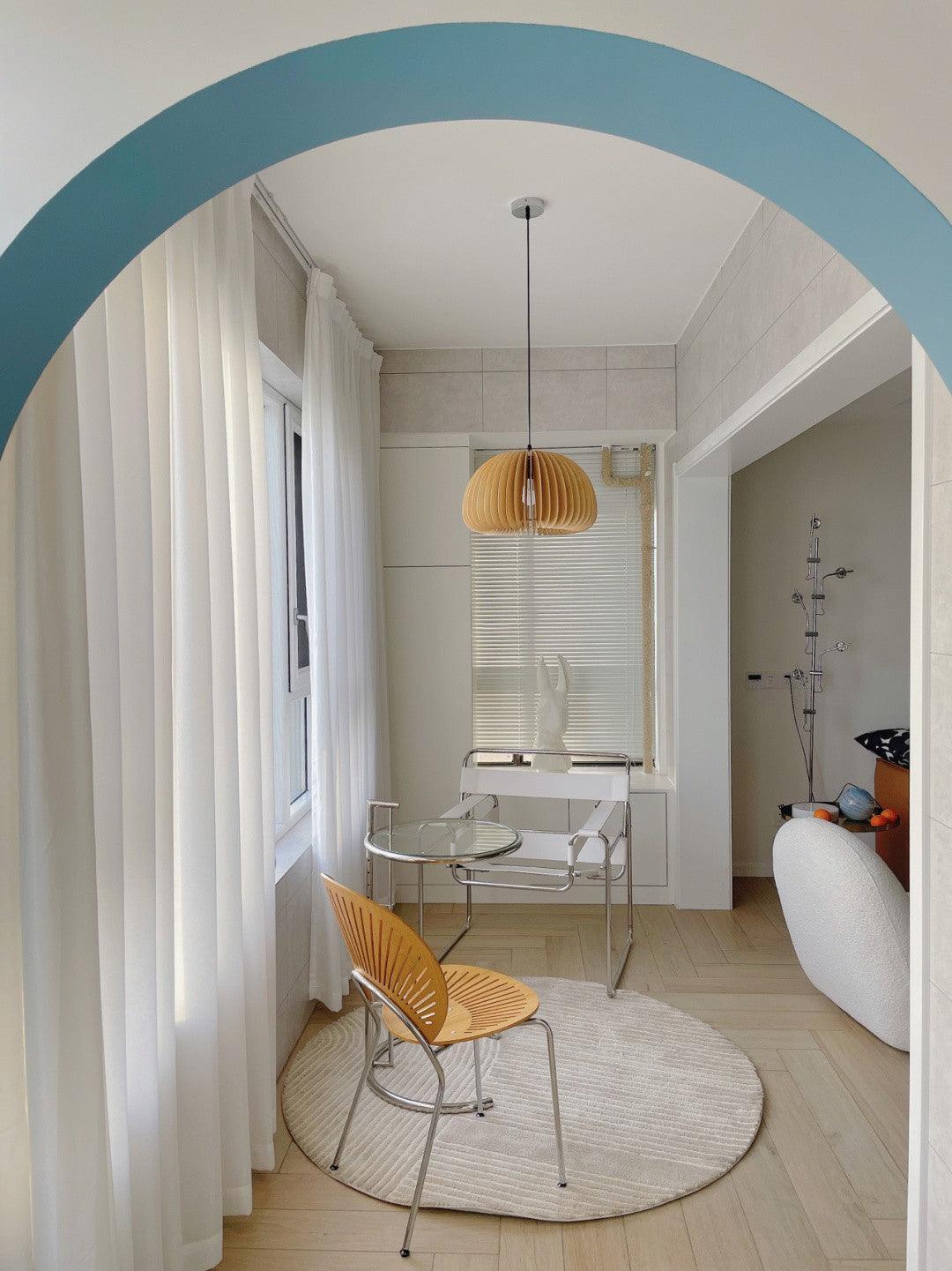 Artisan Wooden Pumpkin Swag Pendant Light for Cozy Interiors