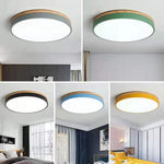 Chic Wood Flush Mount Ceiling Light