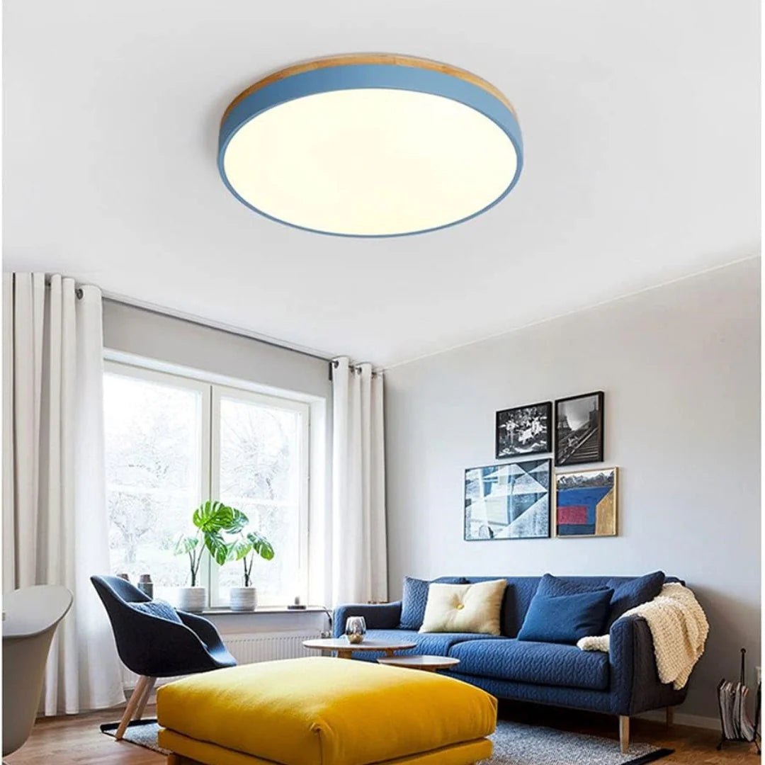 Chic Wood Flush Mount Ceiling Light