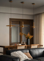 Wooden Spin Pendant Light – Modern Natural Wood Hanging Lamp for Dining Room & Living Room