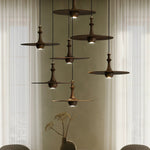 Wooden Spin Pendant Light – Modern Natural Wood Hanging Lamp for Dining Room & Living Room