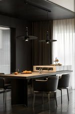 Wooden Spin Pendant Light – Modern Natural Wood Hanging Lamp for Dining Room & Living Room