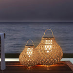 Woven Sphere Solar Lantern Outdoor Lamp