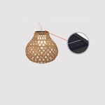 Woven Sphere Solar Lantern Outdoor Lamp