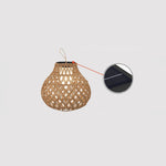 Woven Sphere Solar Lantern Outdoor Lamp