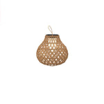 Woven Sphere Solar Lantern Outdoor Lamp