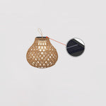 Woven Sphere Solar Lantern Outdoor Lamp