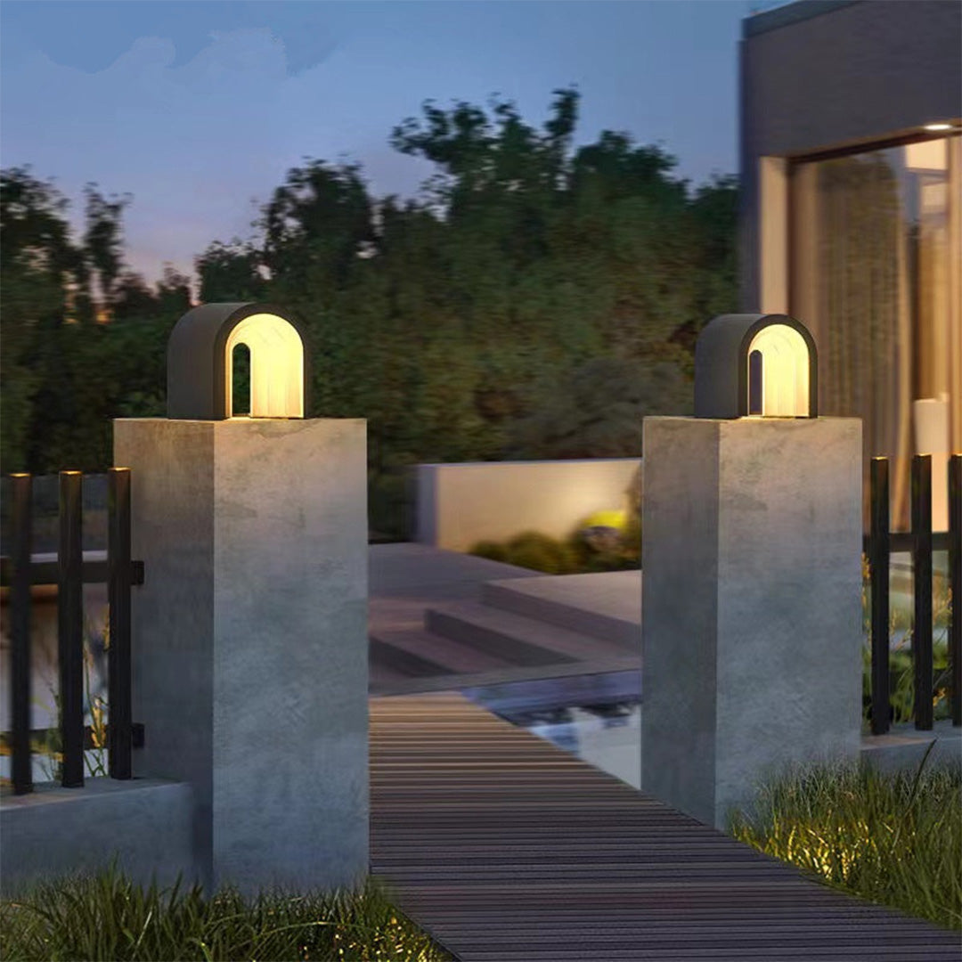 Modern Minimalist Outdoor Pillar Lights for Courtyard and Garden