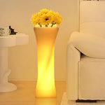 Nordic Illuminated Planter with Integrated LED Ambient Glow