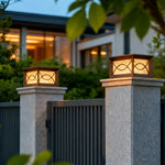 Aria Outdoor Pillar Light – Modern Aluminum Fence Post Lantern