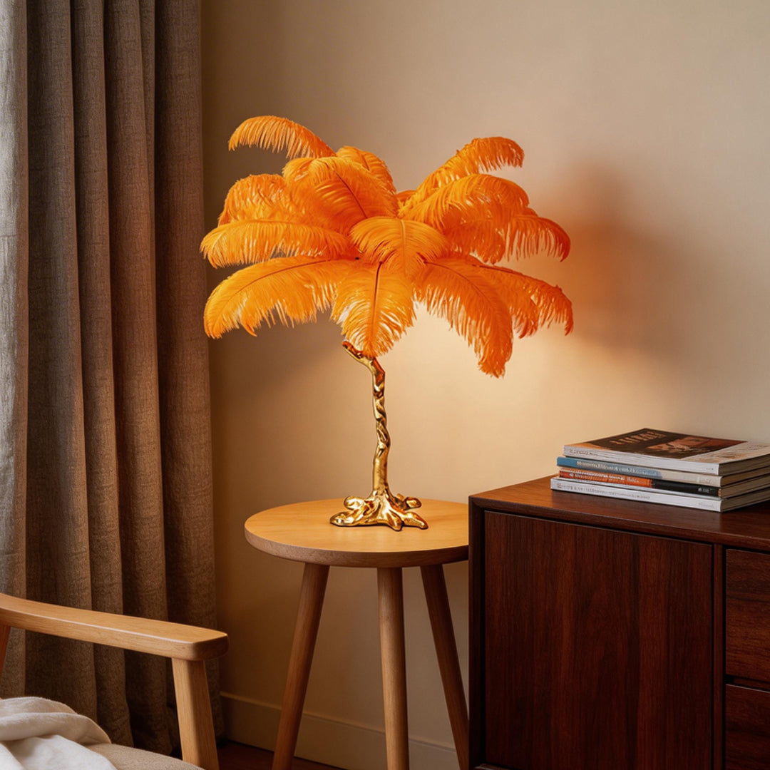 Aurelia Feather Floor Lamp – Nordic Designer Standing Light