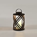 Perforated Stainless Steel Landscape Light with Warm LED Glow