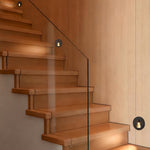 Round Flush Mount LED Step Light with Motion Sensor for Modern Staircases